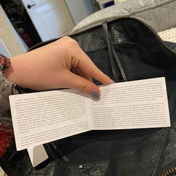 Balenciaga Motocross Bowling Bag in Black - Picture 11 of 12